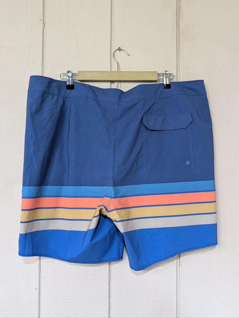 Patagonia Hydropeak‎ Striped Mens Board Short Swim Trunks Unlined 42